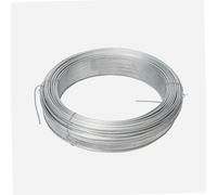 WERKA PRO Fil de Fer Galvanisé Ø2mm Acier Galvanisé Résistant 100 m | Polyvalent, durable, usage jardin et bricolage, clôture, longueur 100 m, pour renforcement et sécurisation