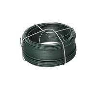WERKA PRO Fil de Fer Plastifié avec Support Ø 0,9 mm 50 m Vert | Polyvalent, usage extérieur et intérieur, bricolage, accessoires pour clôtures, protection contre la corrosion
