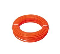 WERKA PRO Fil Nylon Rond pour Coupe-Bordure et Débroussailleuse - Rouleau de 15 mètres Ø 1,6 mm - Couleur Orange - Accessoire