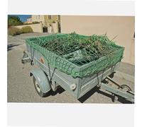 WERKA PRO Filet 160x300cm pour remorque, verte | Traité anti-UV, polyvalent, stable, usage remorque, tendeur intégré, traitement anti-UV, mailles 45 x 45 mm, verte