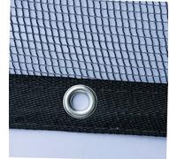 WERKA PRO Filet de Protection Multifonction Œillets Aluminium 4 x 6 x 10 m | Polyéthylène, traité anti-UV, polyvalent, robuste, durable, léger, usage extérieur, maille 4 x 6 mm, noir, poids 2,75 kg