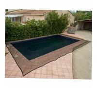 WERKA PRO Filet de Protection Piscine 100g/m2 6 x 10 m | Aluminium, traité anti-UV, robuste, durable, usage piscine, mailles 4 x 6 mm, structure renforcée