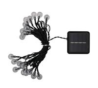 WERKA PRO Guirlande Boule Solaire 50 LED Blanc Froid - 5 m - Éclairage Extérieur avec 8 Fonctions - Économie d'Énergie - Résistante aux Intempéries - Idéale pour Décorations de Noël