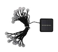 WERKA PRO Guirlande Boule Solaire 50 LED Blanc Froid, 5 mètres - Éclairage extérieur élégant et économique, Installation Facile, résistance aux intempéries, autonomie Solaire, 5m, Blanc.