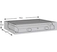 WERKA PRO Housse de Protection pour plancha à gaz 75 x 55 x 25 cm 75 x 55 x 25 cm