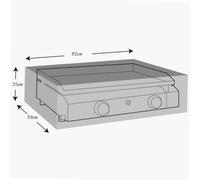 WERKA PRO Housse de Protection pour Plancha à Gaz Étanche 82 x 59 x 25 cm | Polyéthylène, aluminium, imperméable, robuste, durable, anti-UV, usage extérieur et cuisine, grammage 90g/m²
