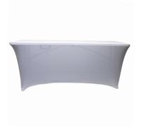 WERKA PRO Housse Nappe pour Table Pliante 240cm Blanche