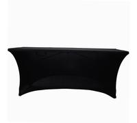 WERKA PRO Housse Nappe pour Table Pliante 240 cm Noire - Polyvalente Intérieur/Extérieur - Ajustement Optimal - Résistante au