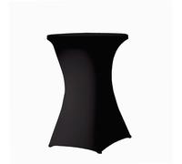 WERKA PRO Housse pour Mange Debout Ø80 x 110 cm Lavable en Machine Noire | Polyester, installation facile, extensible, 4 poches élastiques, usage intérieur et extérieur