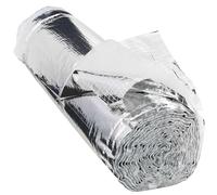 WERKA PRO Isolation porte de garage 3 couches, isolant thermique haut de gamme, installation facile, kit complet avec rouleau double face, dimensions 7,60 x 0,75 m, couleur argenté.