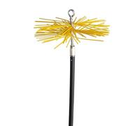 WERKA PRO Kit de Ramonage Complet 7m avec 5 Cannettes de 1,4m et Hérisson en PVC de 250mm - Outil Efficace pour Nettoyage de Cheminée - Longueur Totale 7m, Couleur PVC