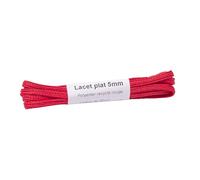 WERKA Pro - Lacet Plat 5mm en Polyester Recyclé Rouge 60 cm - Écoresponsable, Fabriqué en France, Certifié Oeko-Tex, Idéal pour Baskets et Chaussures de Ville - Rouge 60 cm