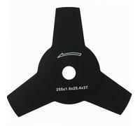WERKA PRO Lame 3 Dents pour Débrousailleuse Alésage 25,4 mm Ø255 mm | 25,4 mm, Ø255 mm, Avec un diamètre de 255 mm et une épaisseur de 1,6 mm, Dotée de 3 dents ultra-coupantes