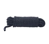 WERKA PRO Longue Corde Ø 18 mm 20 m - Utilisation Universelle - Polyester de Qualité Résistant aux Intempéries - Rigide - Bonne Résistance à l’Humidité - Corde Épaisse Polyvalente - Noir