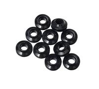 WERKA PRO Lot de 10 Oeillets pour bâches Noir