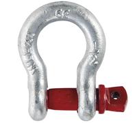 WERKA PRO, Manille lyre haute résistance 2T pour levage et traction, capacité de levage 2000 kg et traction 4000 kg, idéale pour construction et industrie, couleur argent, taille 2T.