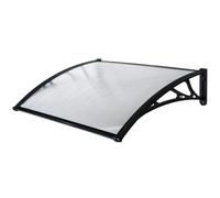 WERKA PRO Marquise en Polycarbonate 80 x 100 cm, Noire