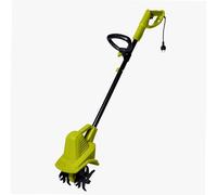 WERKA PRO Motobineuse Électrique Ergonomique et Maniable 300W Ø15,5 cm Noir | Acier, réglable, durable, usage jardin et potager, largeur travail 19 cm, jardinage pratique, vert et noir, 6 dents