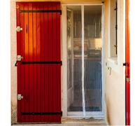 WERKA PRO Moustiquaire rideau de porte aimantée 215 x 100 cm blanc - installation sans outils