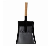 WERKA PRO Pelle à Cendre en Métal avec Manche Bois - Taille 17 cm - Polyvalente pour Cheminée et Jardin - Sécurité et Élégance Noire - Idéale pour Cendres et Charbon