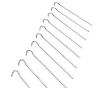 WERKA PRO Piquet Droit 18 cm - Lot de 10 - Aluminium Renforcé - Imperméable et Antirouille - Résistant à la Pression et aux Chocs - Accessoire Camping