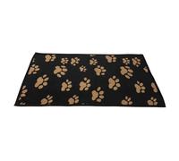 WERKA PRO Plaid en Laine Douce et Moelleuse pour Animaux de Compagnie, Confort Optimal, Design Réversible avec Motif d'Empreintes de Pattes, Idéal pour Canapé ou Lit, 70x100 cm Beige