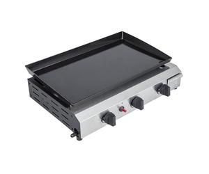 WERKA PRO Plancha à gaz 3 brûleurs, Silver