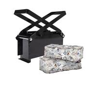 WERKA PRO Presse à briquette pour Recyclage de Papier, Facile à Utiliser, Design Compact, idéale pour réduire Les déchets et économiser du Bois de Chauffage, 32 x 14 x 16 cm, Noire.