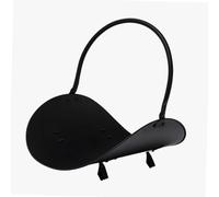 WERKA PRO Range Bûches en Acier 48cm Polyvalent 48 x 38,5 x 42 cm Noir | Bois, installation facile, robuste, durable, compact, usage intérieur et maison, panier polyvalent et élégant