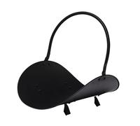 WERKA PRO Range Bûches en Acier Noir 48cm - Panier Polyvalent et Élégant - Dimensions 48 x 38,5 x 42 cm - Facile à Monter et Idéal pour Stockage et Décoration