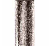 WERKA PRO Rideau Chenille Chocolat Uni 90x220 cm - Élégance et Protection Efficace Contre Les Insectes, Installation Facile avec Tringle Ajustable, Dimensions Optimisées, Couleur Chocolat.