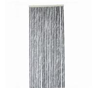 WERKA PRO Rideau Chenille Gris Foncé Uni - 120 x 220 cm - Protection Contre Insectes et Poussière - Tringle Ajustable et Anne