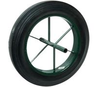 WERKA PRO - 10359 - Roue Increvable 15" - Diam 385 x 85 cm - Axe 20 mm / Longueur 242 mm - Pour Brouette ou Remorque Jardin