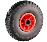 WERKA PRO, Roue increvable 260x75mm pour diable et chariot, alésage de 25mm, design ergonomique, performance optimale sur tous types de surfaces, couleur noire.
