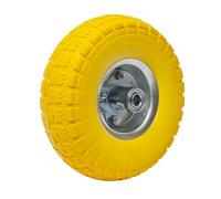 Roue increvable jaune 260 x 85 mm axe déporté WERKA PRO Alésage 16mm