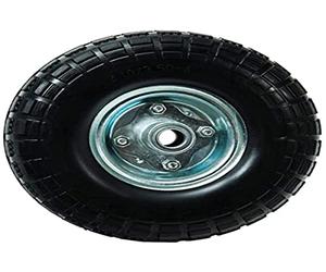 WERKA PRO Roue Increvable Axe Déporté Alésage 20 mm 260 x 85 mm Gris Galva | Galvanisé, métal, démontable, robuste, durable, souple, usage extérieur et intérieur, alésage 20mm, roulements à billes