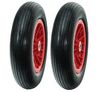 WERKA PRO Roue Increvable Polyuréthane - Ø 360 mm Alésage 20 mm Moyeu 74 mm Roulements à Billes pour Chariot Diable - Jante R