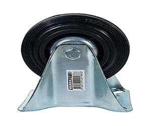 WERKA PRO Roulette Fixe Sans Frein Ø100mm - Platine Métallique 105 x 80 mm - Charge Max 100 kg - Idéale Pour Atelier Et Garage - Manutention Silencieuse