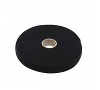 WERKA PRO Ruban élastique molletonné Noir 25 mm x 10 m | Caoutchouc, polyester, 25 mm x 10 m, texture douce et élasticité, accessoire pratique