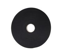 WERKA PRO - Ruban Gros Grain Coton Noir 50 M, 20 mm, 100% Coton Biologique, Idéal pour Couture et Décoration, Certifié Oeko-Tex, Écologique, Élégant - Noir, 20 mm