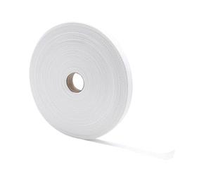 WERKA PRO Ruban Sergé en V Blanc 100% Coton Biologique 20 mm | Polyvalent, durable, accessoire pratique, textile souple et solide, couture et décoration