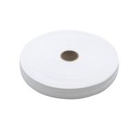 WERKA PRO Ruban Sergé en V Blanc 100% Coton Biologique 30 mm | Polyvalent, durable, accessoire pratique, textile souple et solide, couture et décoration
