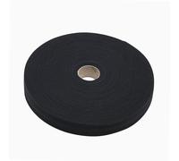 WERKA PRO Ruban sergé en V Coton Noir 50 m 30 mm | Polyvalent, durable, rouleau 50 m, accessoire pratique, textile souple et solide, couture et créations artisanales