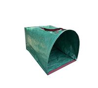 WERKA PRO, Sac de Jardin Demi-Rond 150 L en Polypropylène, Résistant aux Déchirures, Pliable avec Poignées Renforcées, Idéal pour Le Jardinage et Le Nettoyage, Vert, 150 L