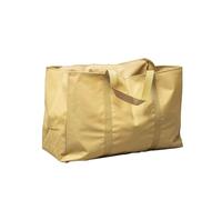 WERKA PRO Sac Porte Bûches Polyester Imperméable 60 x 30 x 40 cm Beige | Bois, ergonomique, sécurisé, usage jardin et intérieur, maison, grand volume 72 litres, résistant et imperméable
