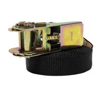 WERKA PRO Sangle avec Cliquet 5 m x 25 mm - Mécanisme de Serrage Puissant - Arrimage Sécurisé pour Charges Diverses - Couleur Noire - Usage Polyvalent pour Bricolage et Transport