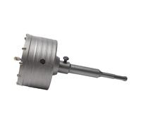 WERKA PRO Scie trépan SDS+ en carbure de tungstène, idéale pour maçonnerie et bricolage, longueur 160 mm, diamètre 100 mm, fixation rapide et durable, couleur argent.