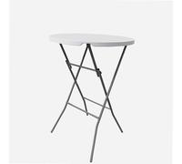 WERKA PRO Table Mange Debout Pliante Ø80 x 110 cm - Polyéthylène Résistant - Structure Acier - Système de Pliage Rapide - Tab