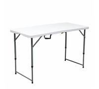 WERKA PRO Table Pliante rectangulaire à Pieds réglables 120x60x74cm