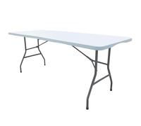 WERKA PRO - Table Pliante Rectangulaire Ultra Résistante et Pratique - Idéale pour Événements et Activités Extérieures - Pliable avec Poignée de Transport - Blanc - 95 x 75 x 9 cm